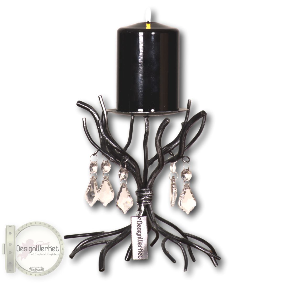 Home ARJEPLOG Ljusstake Svart/Silver - DesignWerket