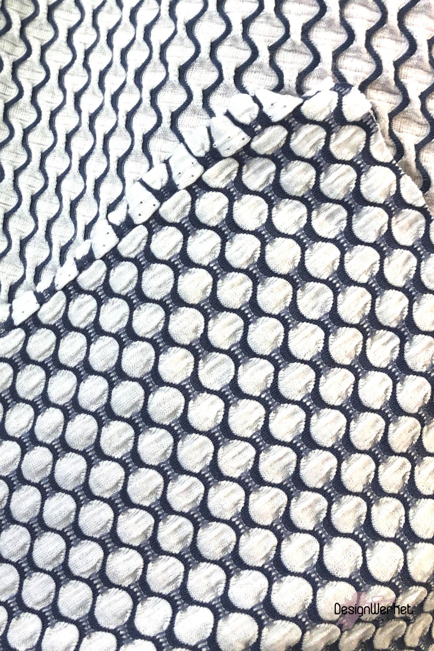 Tyg TYG | Jacquard jersey blå - DesignWerket