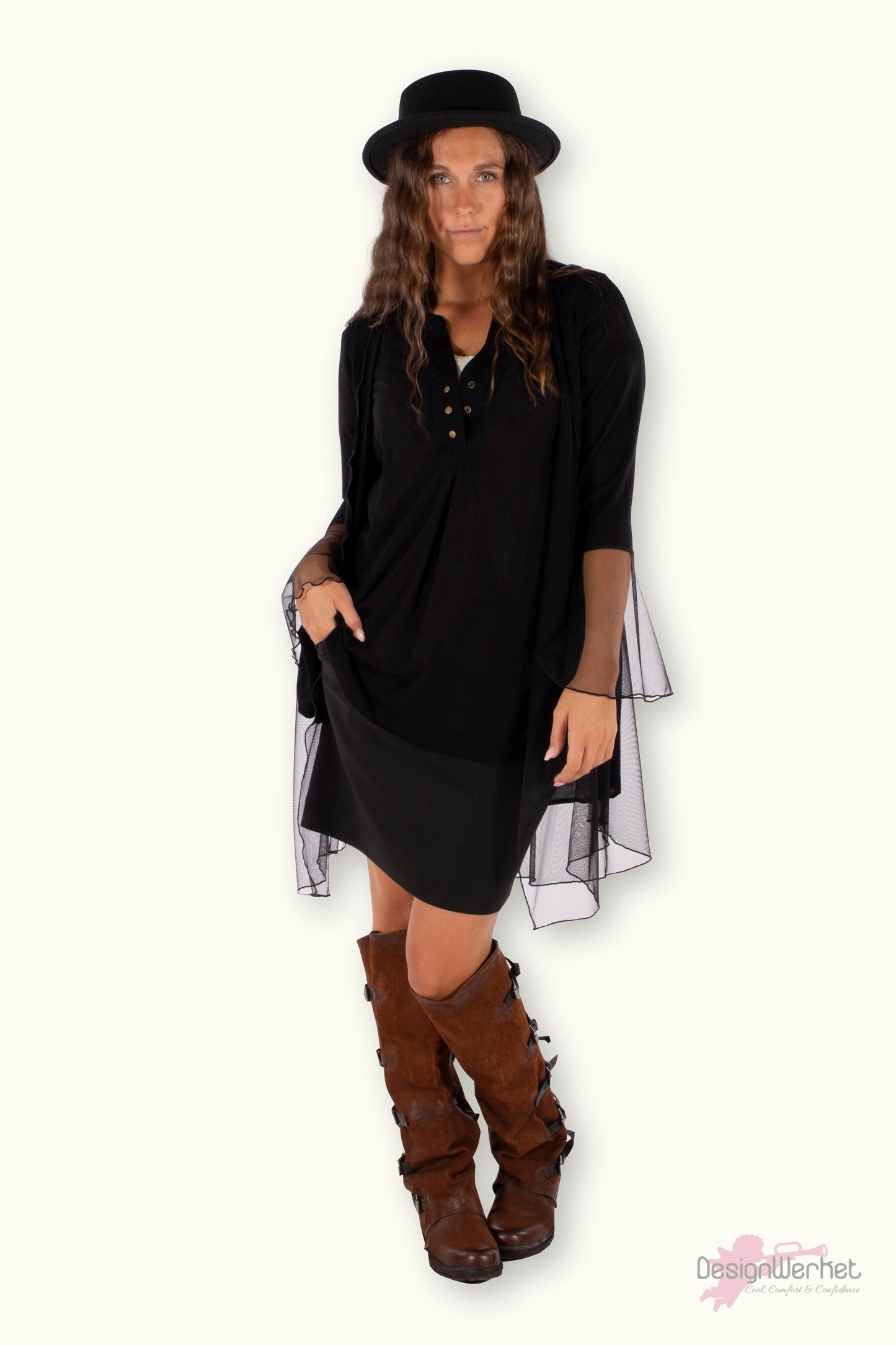Cardigan GERDA cardigan Svart - DesignWerket
