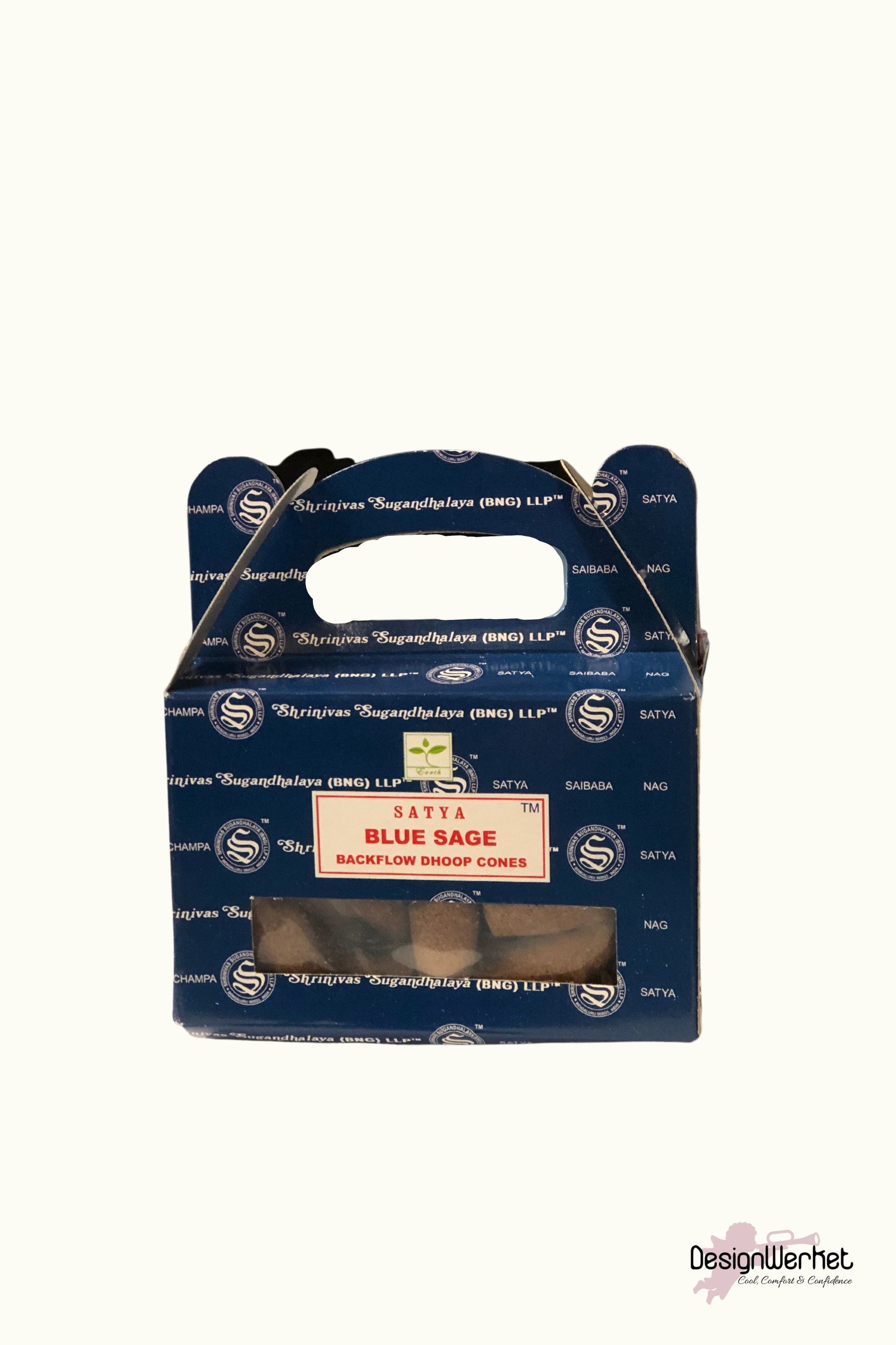 Ljusstake Backflow Blue sage incense - DesignWerket