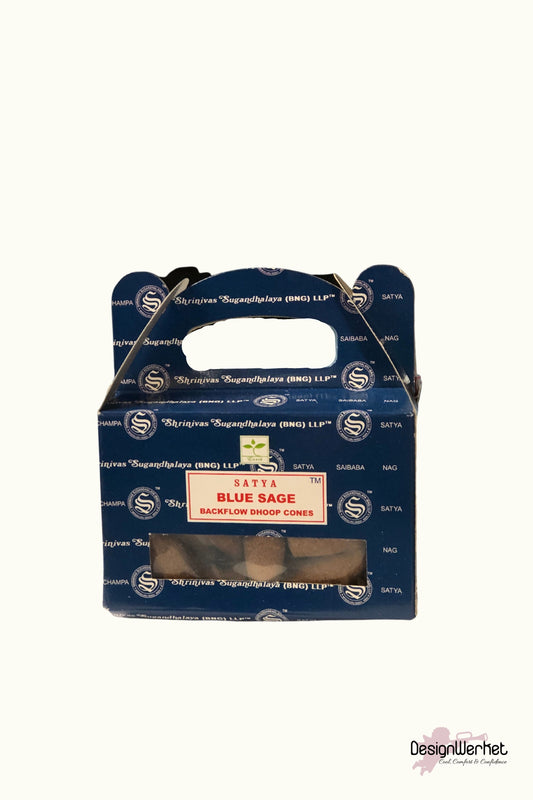 Ljusstake Backflow Blue sage incense - DesignWerket